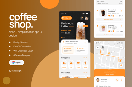 Coffee Shop UI Mobile Apps Template