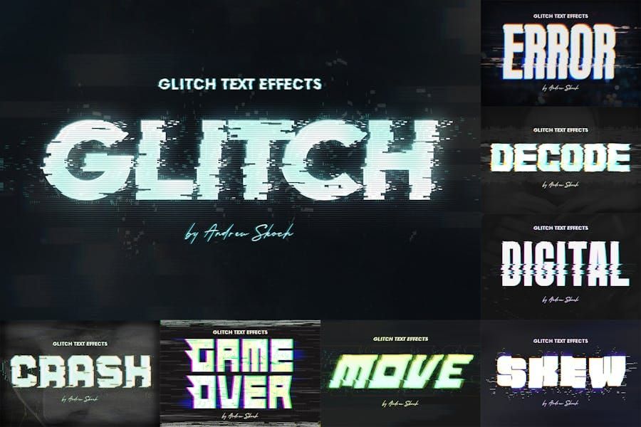 Glitch Text or Logo Effects