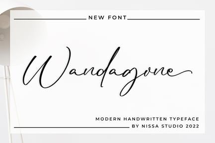 Wandagone – Signature Font