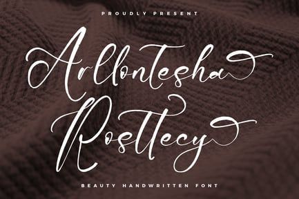 Arllontesha Rosttecy Handwritten Font