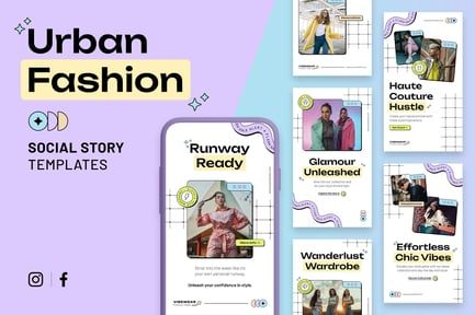 Urban Fashion Story Templates