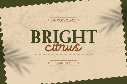 Bright Citrus – Font Duo