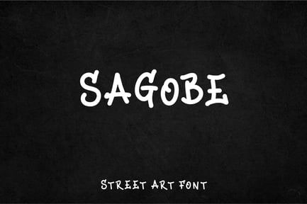 Sagobe – Decorative Street art font