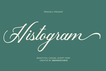 Histogram Script Font