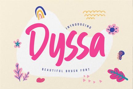Dyssa – Beautiful Brush Font
