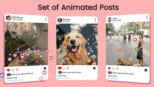 Animated Instagram Hearts