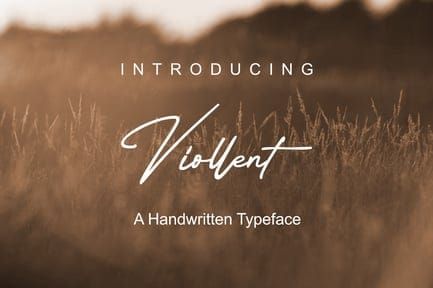 Viollents – Handwritten Font