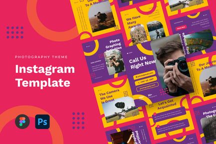 Instagram Template for Photography Color