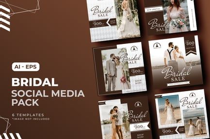 Wedding & Bridal Social Media Post Template