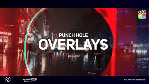 Punch Hole Overlays Vol. 05 for Final Cut Pro X