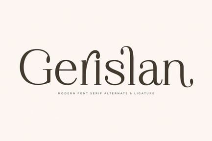 Gerislan Modern Serif Font