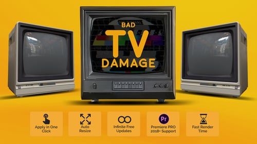 Bad TV Damage for Premiere Pro