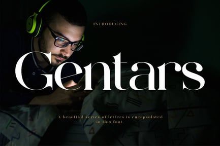 Gentars Modern Serif Typeface