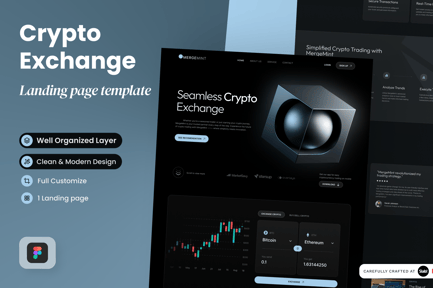 Cryptocurrency Exchange Aggregator Landing Page