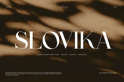 Slovika Elegant Serif Font Typeface