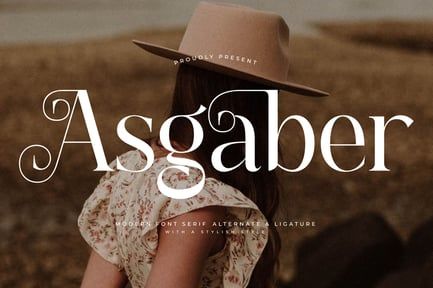 Asgaber Modern Serif Font