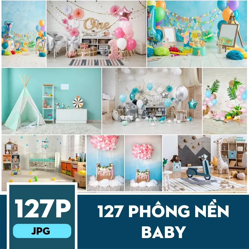 [VIP] Hơn 120 Phông nền baby ghép JPG