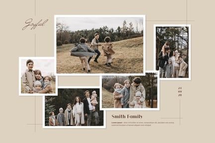 Rustic Photo Collage Card Layout