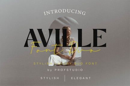 Aville – Modern Font Duo