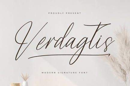 Verdagtis Modern Handwritten Font