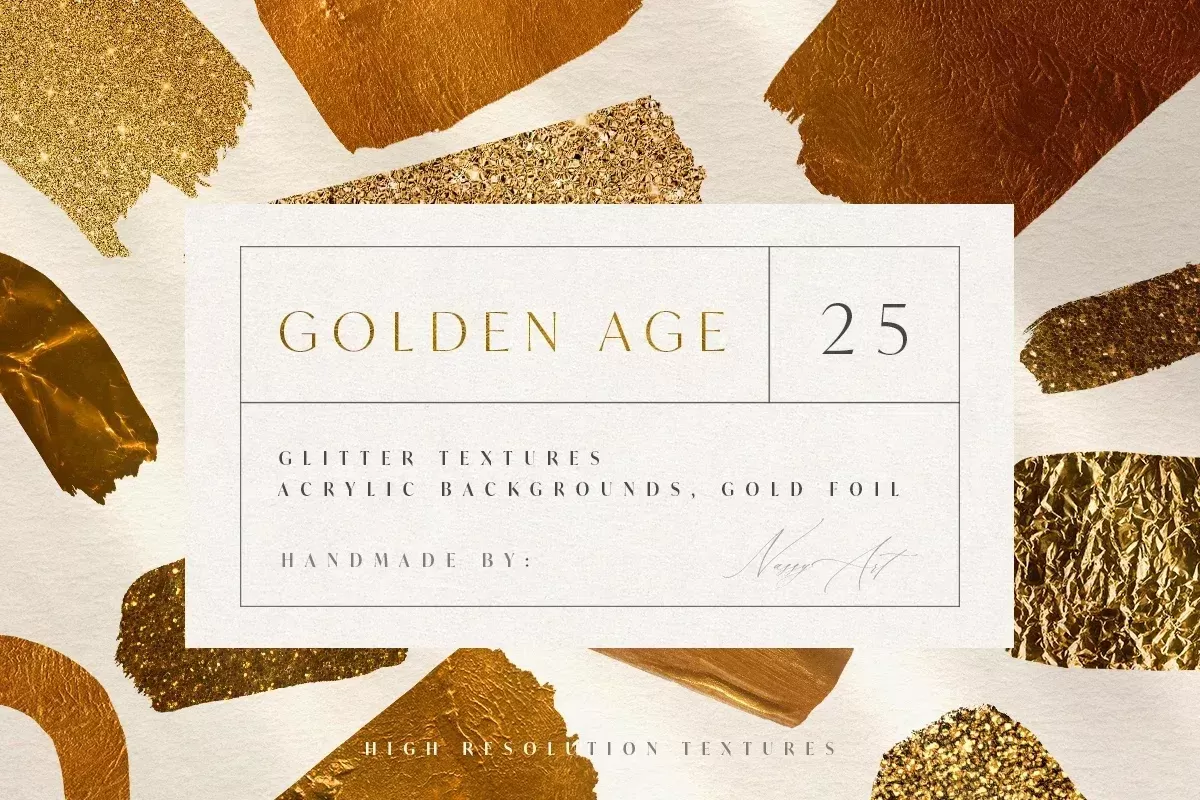 Gold Foil Glitter Luxury Textures