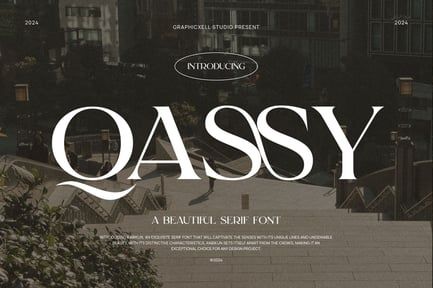 Qassy Elegant Serif Font Typeface