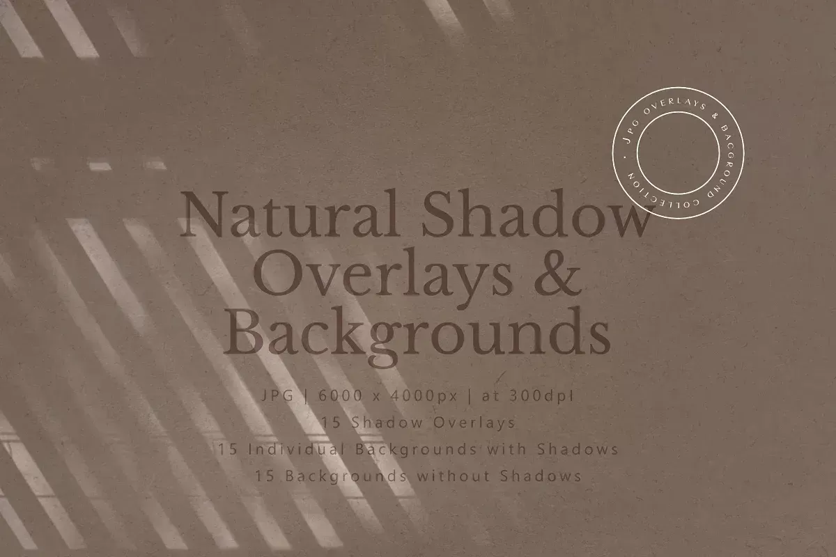 Natural Shadow Overlays & Background