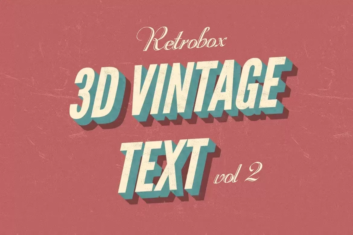 Retro Vintage Text Effect vol 2