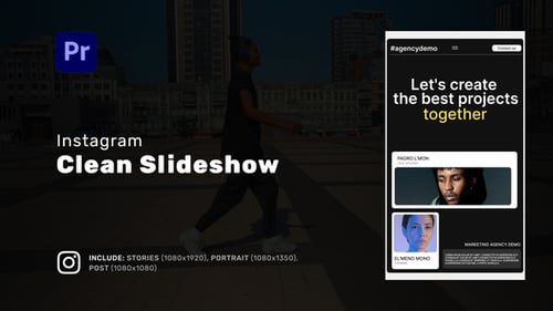 Instagram Clean Slideshow for Premiere Pro