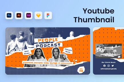 Podcast Youtube Thumbnail Template