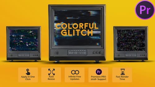 Colorful Glitch Presets for Premiere Pro