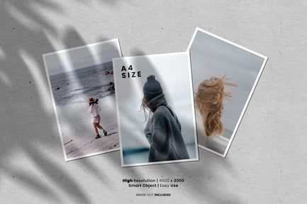 Photo collage psd mockup