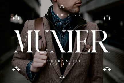 MUNIER Modern Serif Typeface