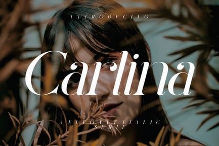 Carlina Elegant Italic Serif