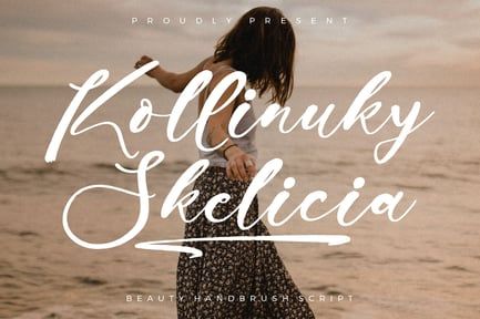 Kollinuky Skelicia Handbrush Font