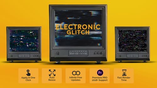 Electronic Glitch Presets for Premiere Pro