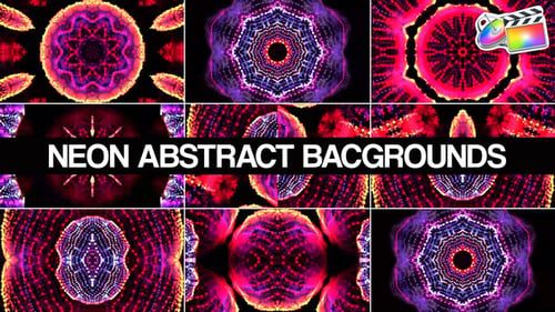 Neon Abstract Backgrounds for FCPX