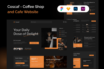 Coscaf – Coffee Shop & Cafe Website