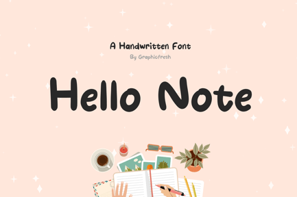 Hello Note – Handwritten Font