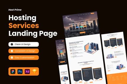 Host Prime – Hosting Services Landing Page