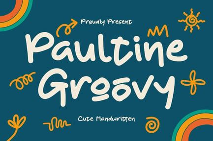 Paultine Groovy Handwritten Font