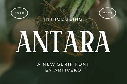 Antara – Serif Display Font