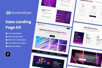 SAAS Landing Page Website Templates