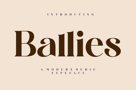 Ballies Modern Serif Typeface