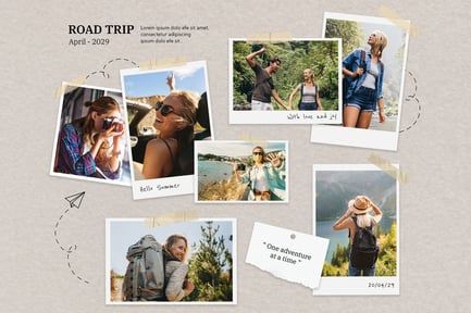 Mood Board & Photo Collage Mockup Template