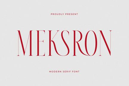 Meksron Modern Serif Font