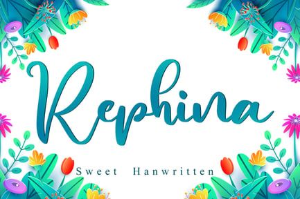 Rephina – Wedding Font