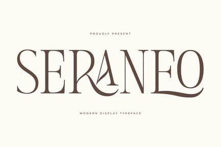 Seraneo Modern Display Typeface Font