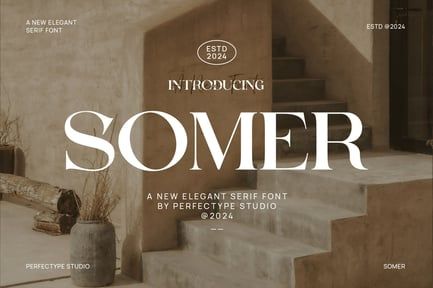 Somer Elegant Serif Font Typeface