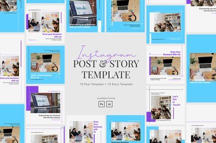 Professional Company Profile Instagram Template